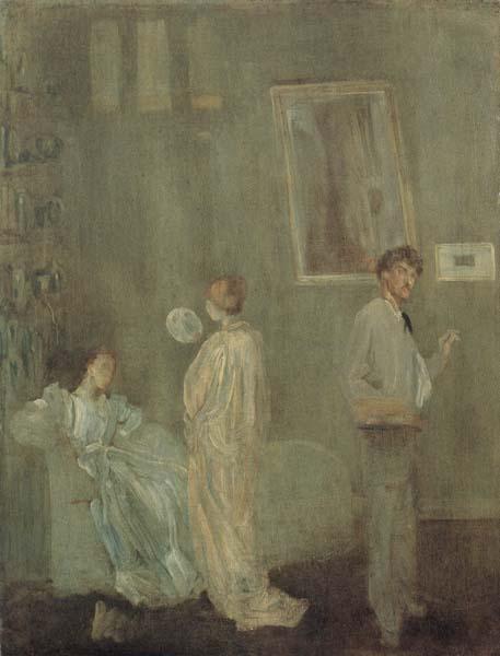 James Abbot McNeill Whistler The Artist s Studio oil painting image